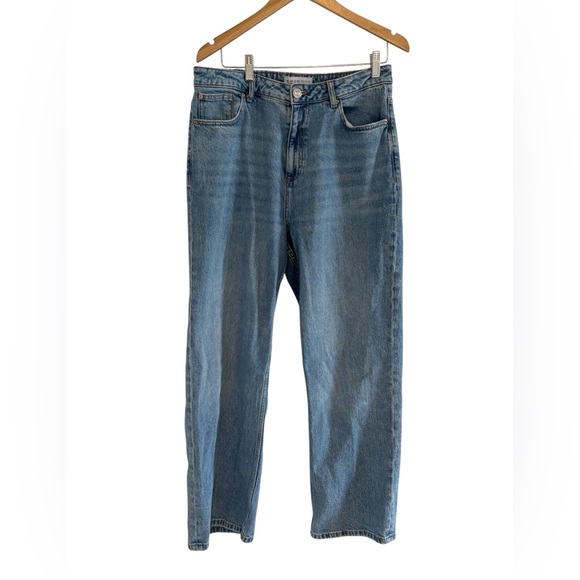 Denim&Co Blue Boyfriend Jeans Relaxed Fit Size 12 - Picture 1 of 4